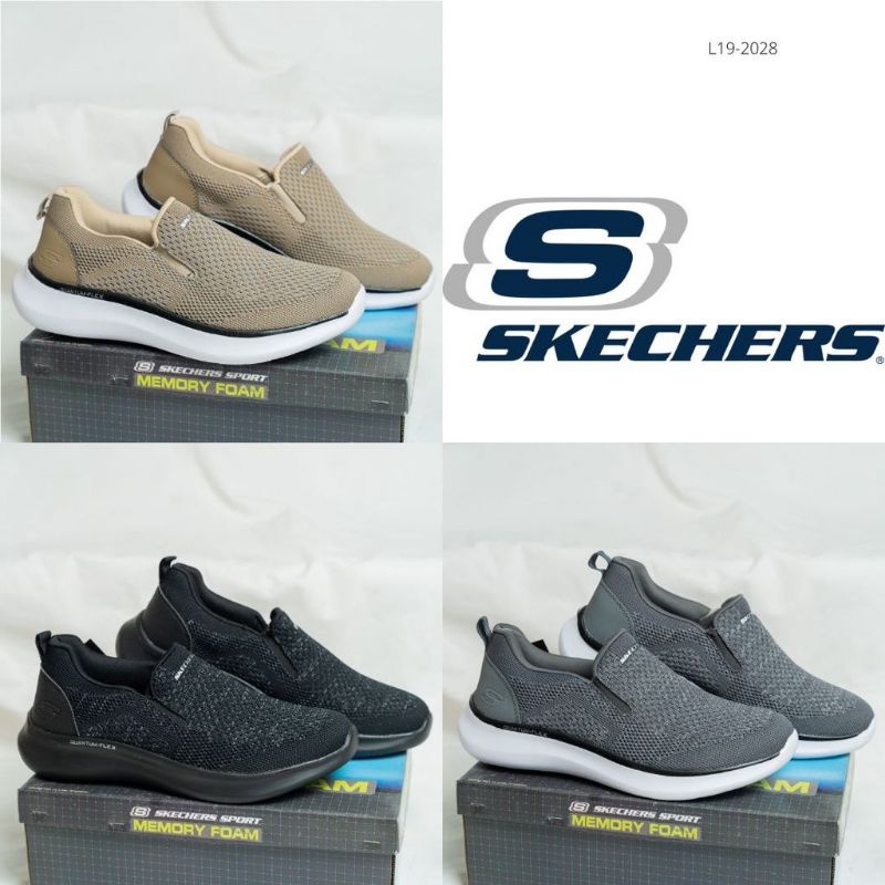 SEPATU PRIA SKECHERS QUANTUM FLEX SLIP ON(39-44)