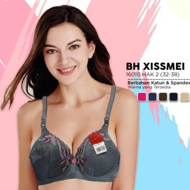 XISSMEI 16010/bra tanpa kawat/pakaian dalam terbaik/bh xissmei 16010