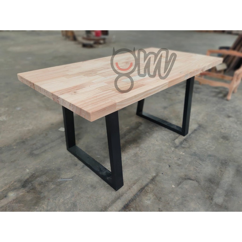 jual meja makan kayu mindi - writing table - meja kerja | shopee