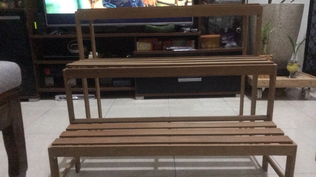 Rak Kayu Ulin Tingkat 3