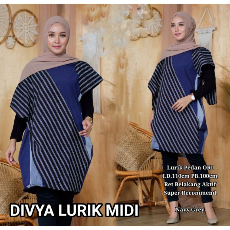 Blouse Lurik Prasojo | Blouse Kerja Bahan Lurik | Baju Wanita Kerja