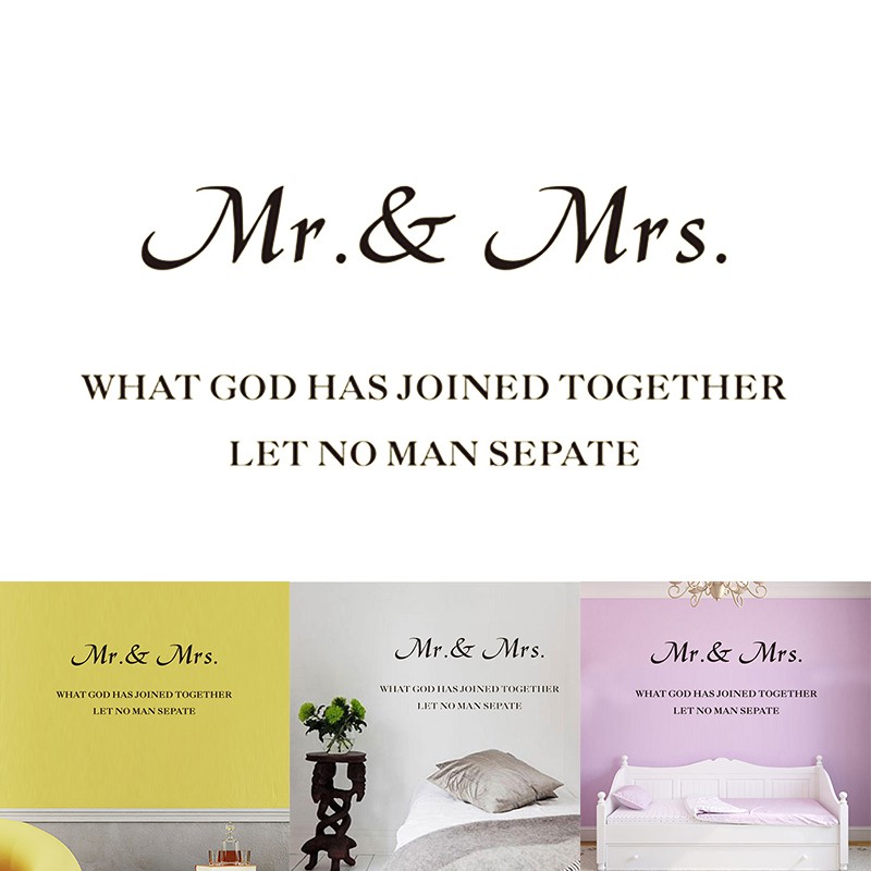 Rainbow Love English Rumors Mr And Mrs Living Room Bedroom Wall Decor Wall Stickers