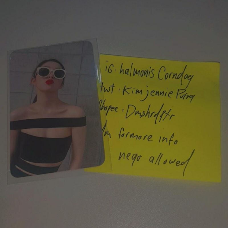 (booked) wts pc irene top note sunglassrene irene seulgi monster photocard official | boleh nego