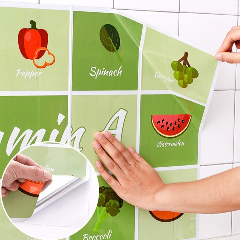 [ctshop1] Wall Stiker Dinding Dapur Anti Minyak / Api Wallpaper Sticker Alumunium Foil Dekorasi