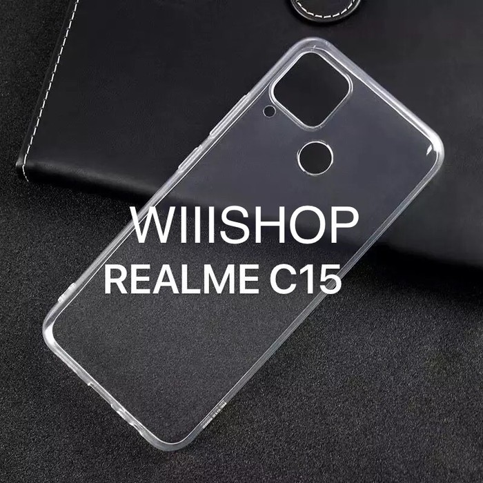 SOFT CASE ULTRAFIT ULTRATHIN BENING REALME C15 SILIKONE HARGA GROSIR