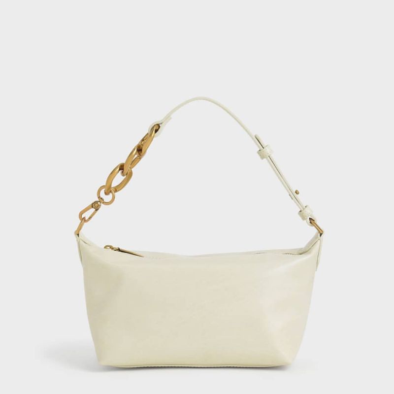 8.8 SALE | CK Metallic Accent Hobo Shoulder Bag