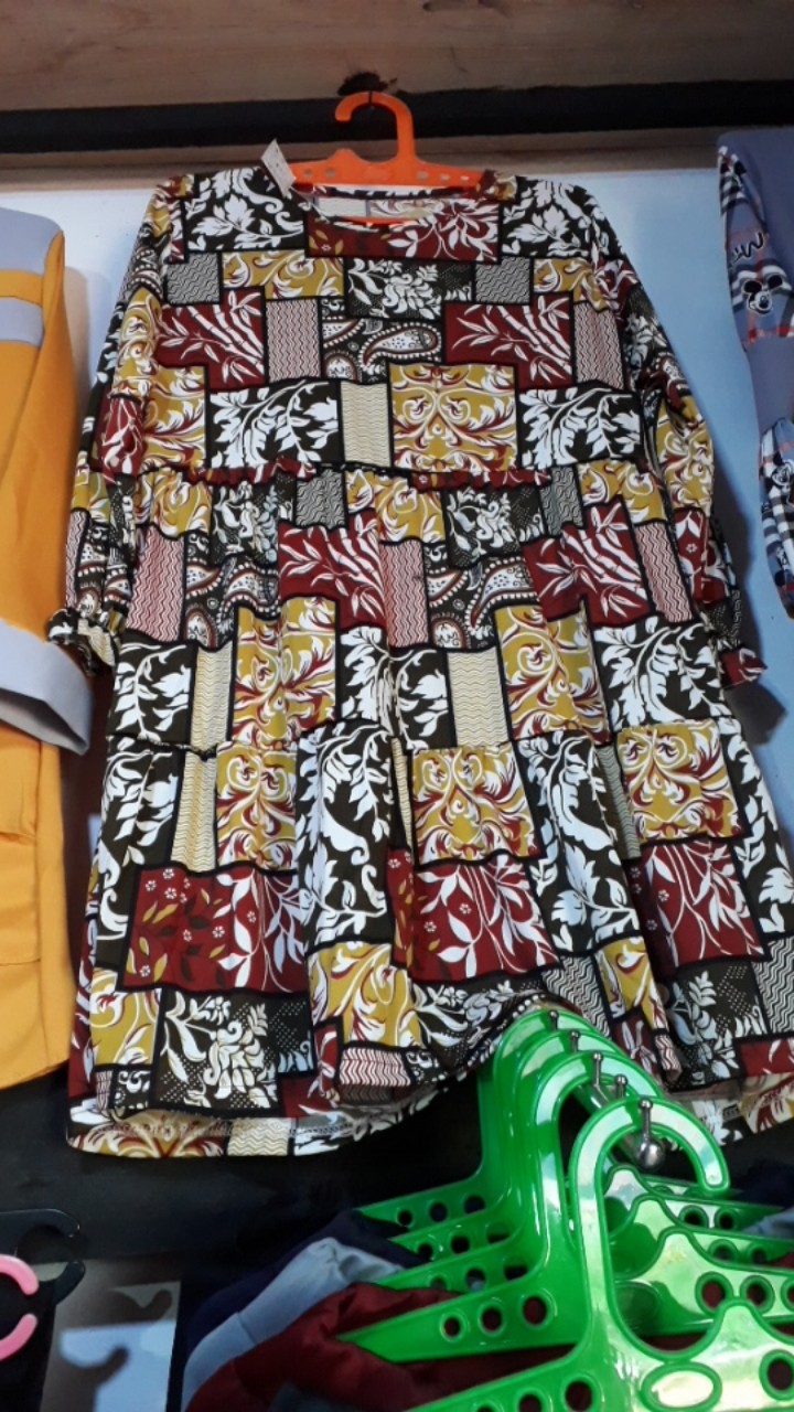 Tunik Ersy Etnic Batik Lengan Karet Gl Fashion