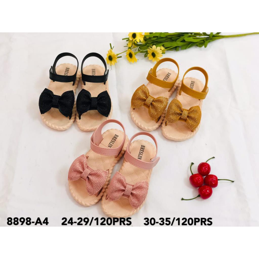 Sandal Anak Perempuan Jelly Tali Velcro Pita Glitter Breslin Winola Collection WNL 8898-A4