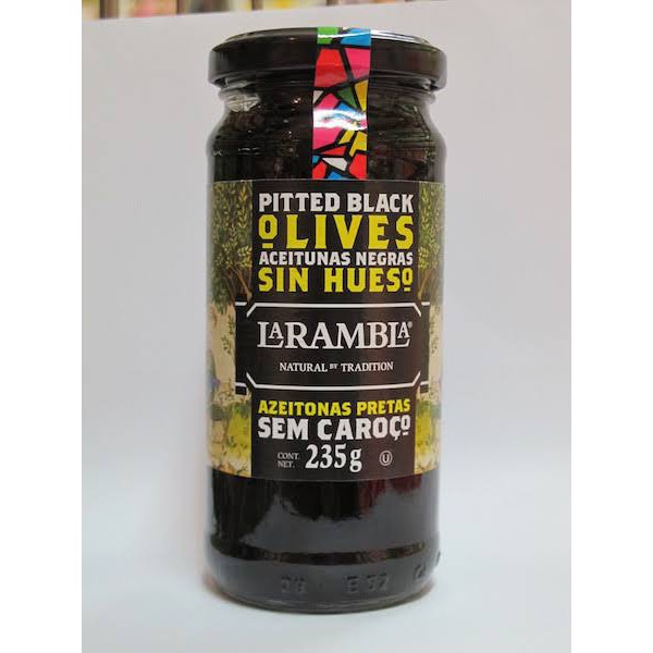 La Rambla Pitted Black Olives 235gr / Buah Zaitun 235gr