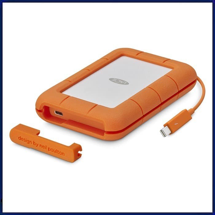 Harddisk Lacie 4TB USB 3.0 + ThunderBolt - Harddisk External 4TB Lacie Rugged ThunderBolt T+ USB 3.0