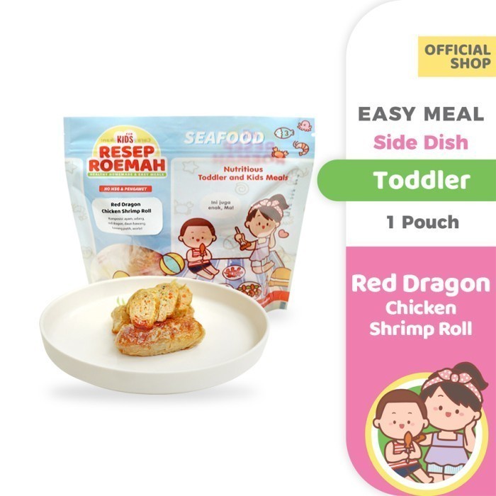 

ResepRoemah Reddragon Chicken Shrimp Roll / Ayam Udang Gulung Dengan Buah Naga / Toddler & Kids / Healthy Frozen Mpasi / No MSG