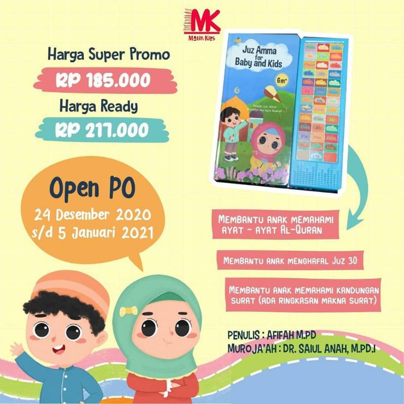 READY SOUND BOOK JUZ AMMA FOR BABY AND KIDS
