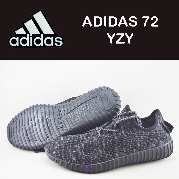 sepatu pria Adidas 72 Yeezy Kanvas hitam