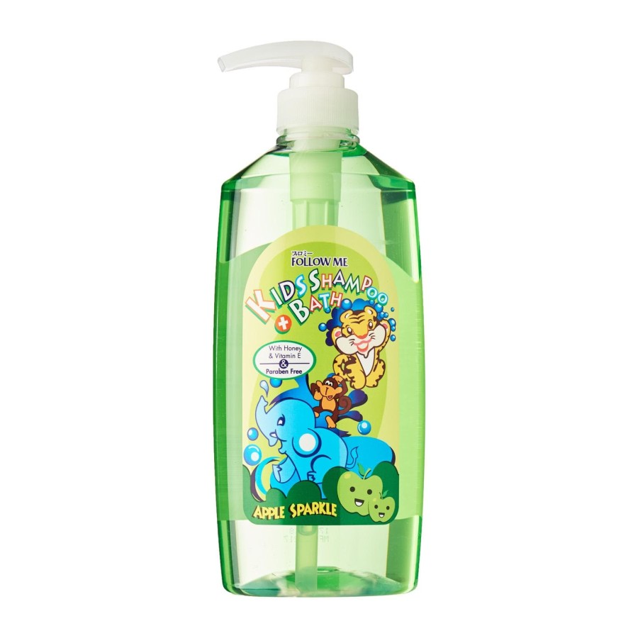 Follow Me Kids Shampoo & Bath Wash Apple Sparkle (800ml)