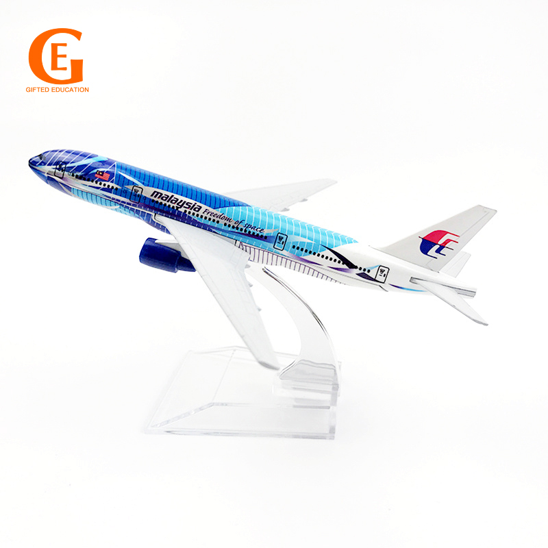 Miniatur Diecast Pesawat Terbang Malaysia Airlines Seawave Boeing 777 B777 Bahan Metal 16CM Untuk Koleksi