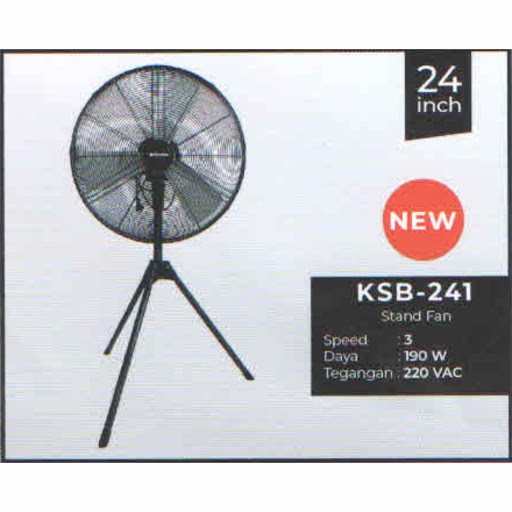 MIYAKO Kipas Angin Stand Fan 24&quot; / Kipas Industrial Fan KSB 241 - Garansi Resmi 1 Tahun