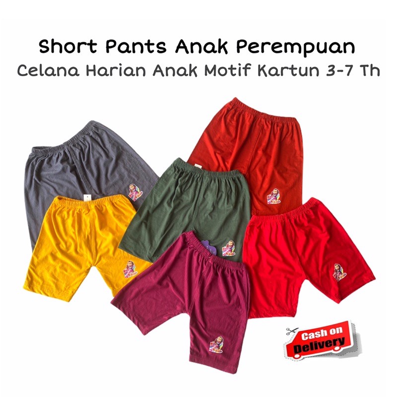 Celana Pendek Anak Perempuan Short Pants Celana Harian Anak Cewek Dalaman Rok Celana Strit Murah