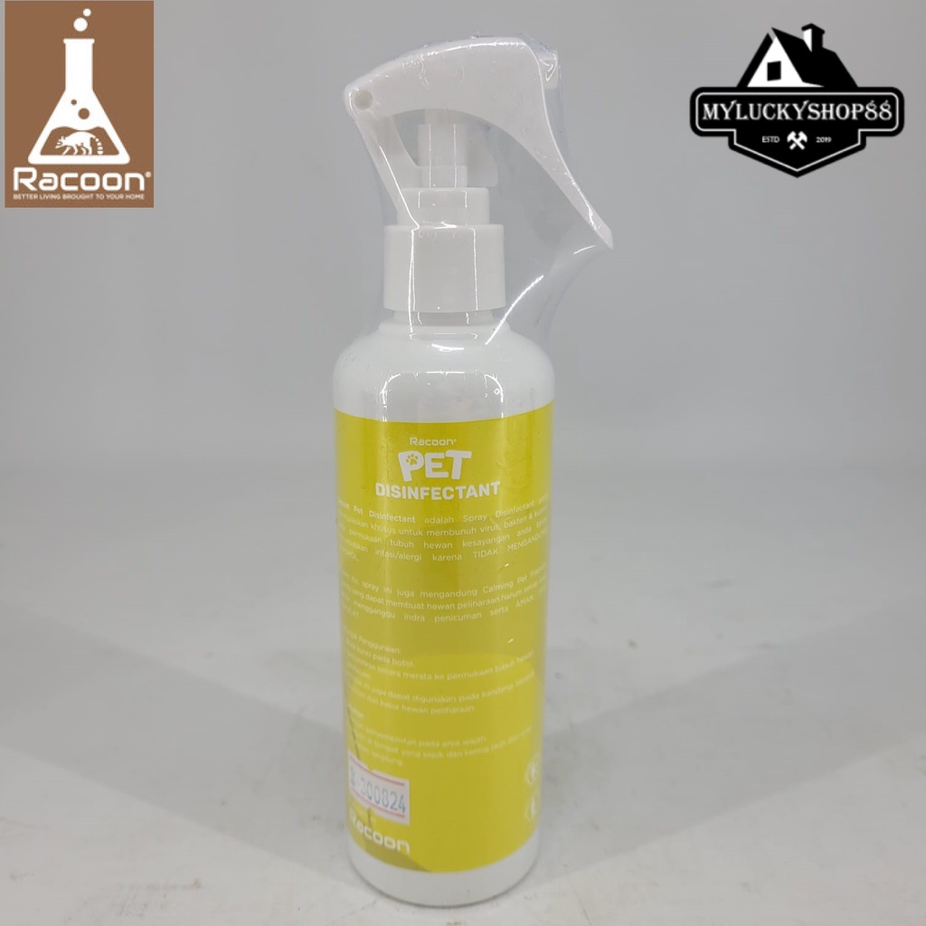 Racoon Pet Disinfectant Alcohol Free Disinfektan Hewan Anjing Kucing