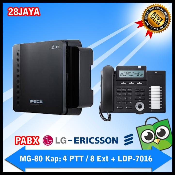 Pabx Lg Ericsson Ipecs-Emg80 Kap: 4 Ptt / 8 Ext + Operator Ldp-7016D