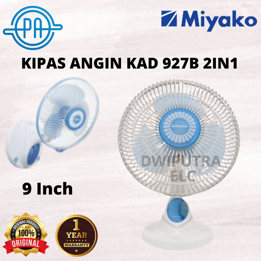 KIPAS ANGIN MIYAKO KAD927B KAD 927 B DESK FAN