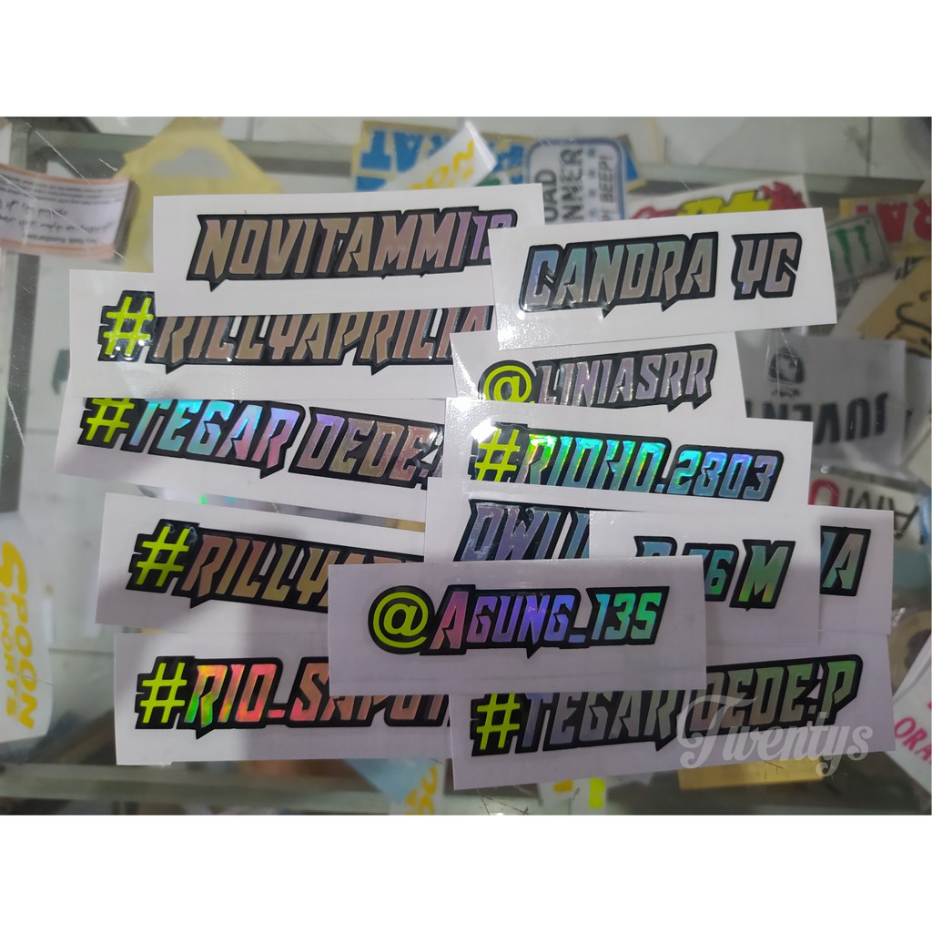 

STIKER CUSTOM STIKER HOLOGRAM PELANGI