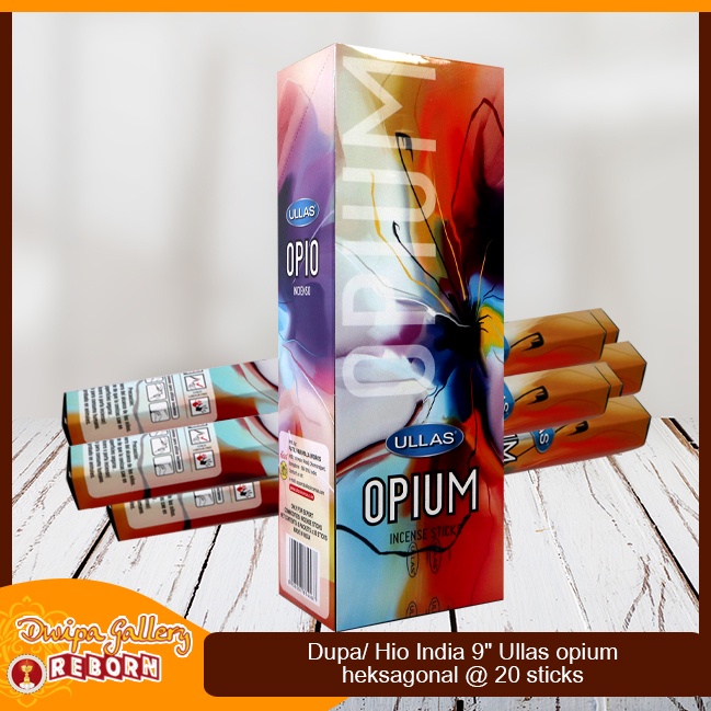 Dupa Hio India Wangi Opium Ullas hexagon 1 box 6pcs @20 sticks