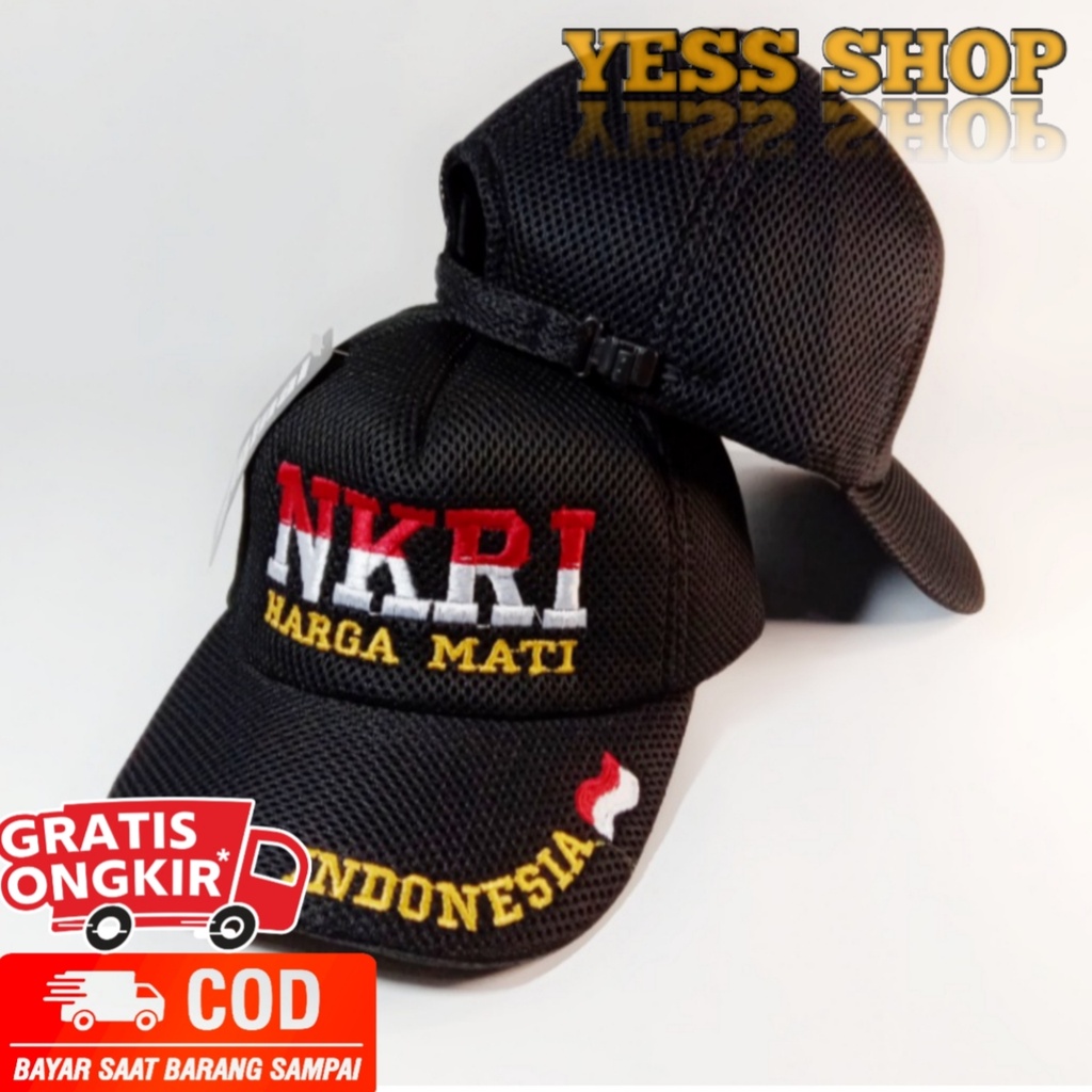 TOPI JARING BORDIR NKRI HARGA MATI TERBARU
