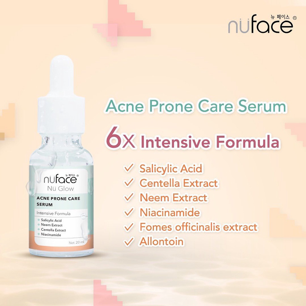 NUFACE Nu Glow Face Serum Retinol | Brighten | Acne Prone | Hydra Lock Youthfull 20ml