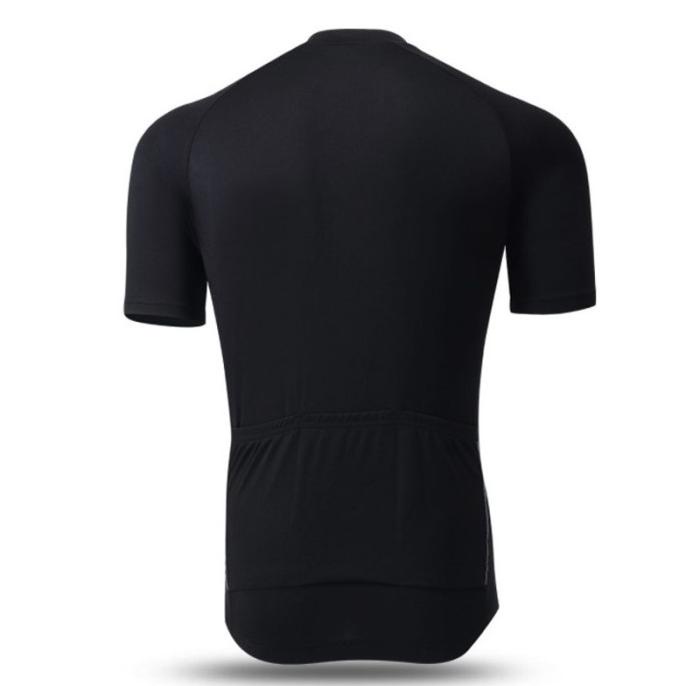 Xintown Jersey Sepeda Roadbike Mtb Pria Wanita Polos Hitam