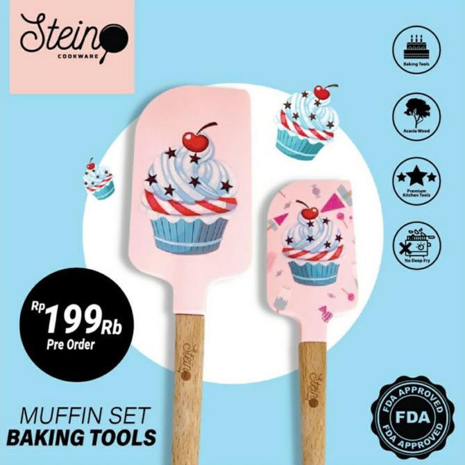 STEIN COOKWARE Muffin Baking Set Spatula