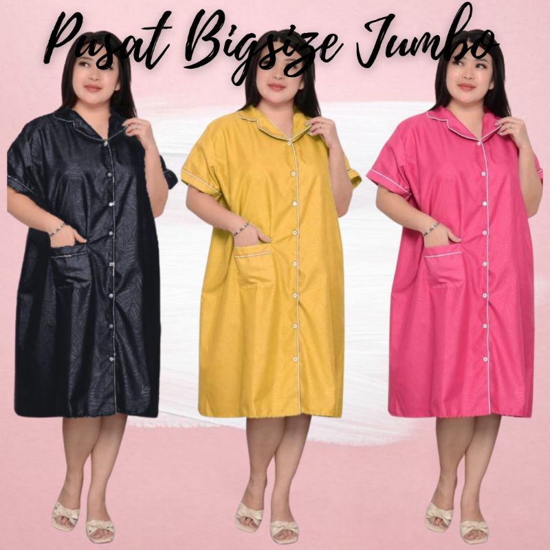 LD 120 130 140 - DASTER EMBOS EMBOSS BIGSIZE JUMBO BAJU TIDUR RUMAH SANTAI JCP SUPERJUMBO WANITA