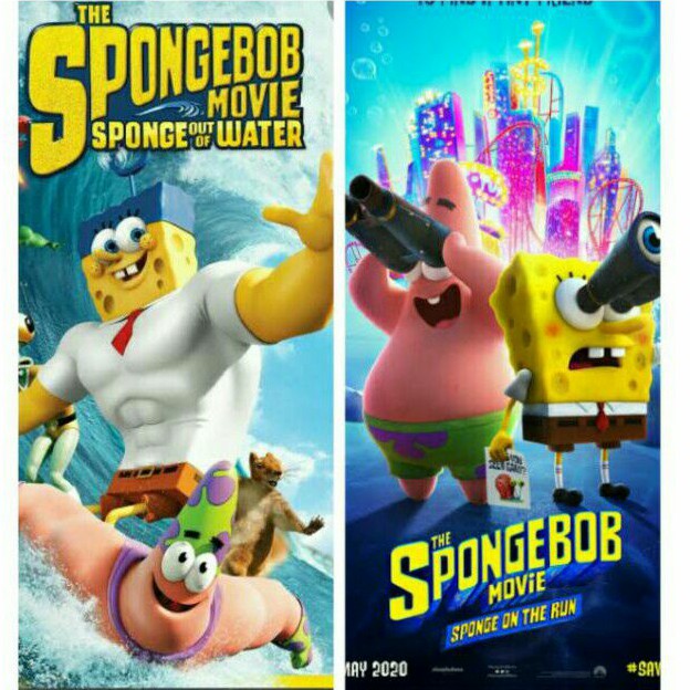 kaset film paket SPONGEBOB MOVIE 1.2
