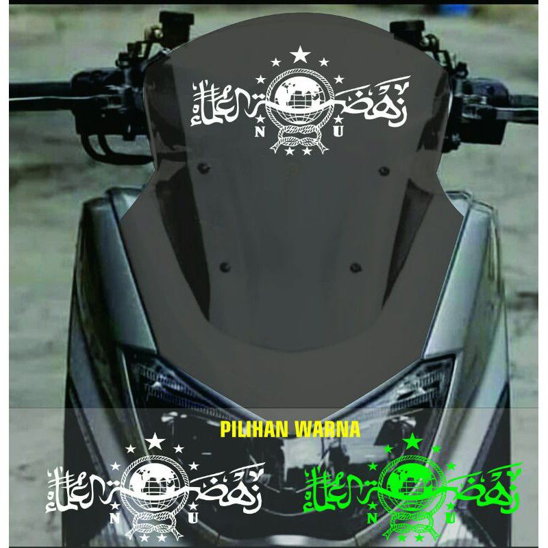 STIKER CUTTING NU UNTUK VISOR MOTOR/KACA MOBIL
