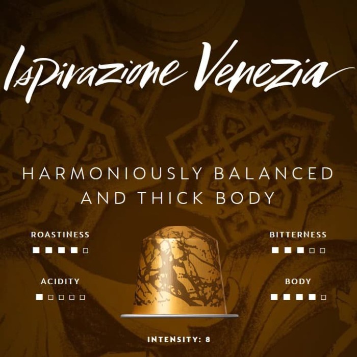 

vf0100f Nespresso Ispirazione Venezia Coffee Capsule. Kapsul Kopi -10 Capsules Ds20X11