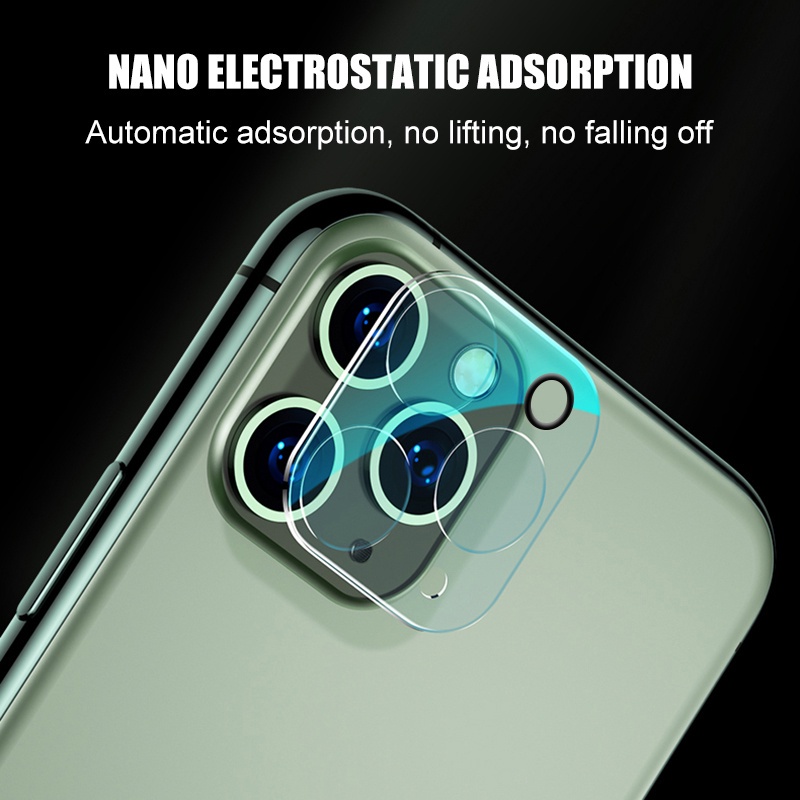 2-1 Pc Tempered Glass Pelindung Lensa Kamera 3d Untuk Iphone 11 12 13 Pro Max Mini 6 6s 7 8 Plus X Xs Max Xr Se 2020