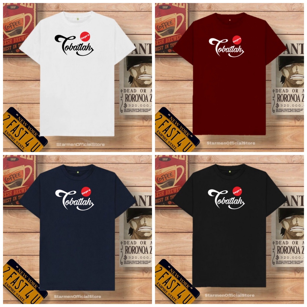 Kaos Distro Unisex TOBATLAH Katun Combed 30s / sablon polyflex /polyflex premium / Pakaian Pria Wanita Atasan Cowok Cewek /kaos kekinian / kaos viral / tshirt tumbrl tee basic /SIZE M , L , XL , XXL / kaus oblong oversize kaos murah best seller ready
