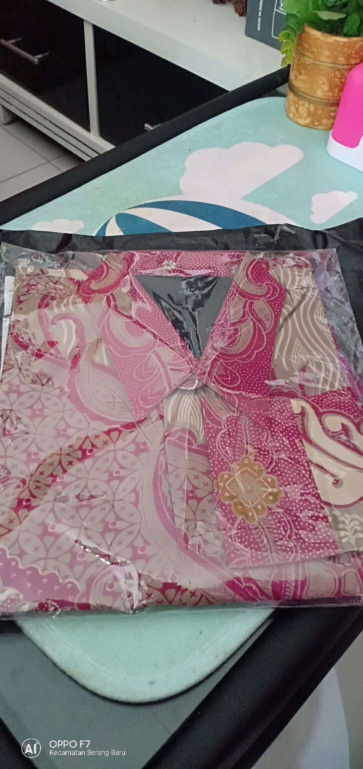 Batik Pria Opo Pink Full Furing Katun Halus Sragenan Size M-xxl Asli Solo