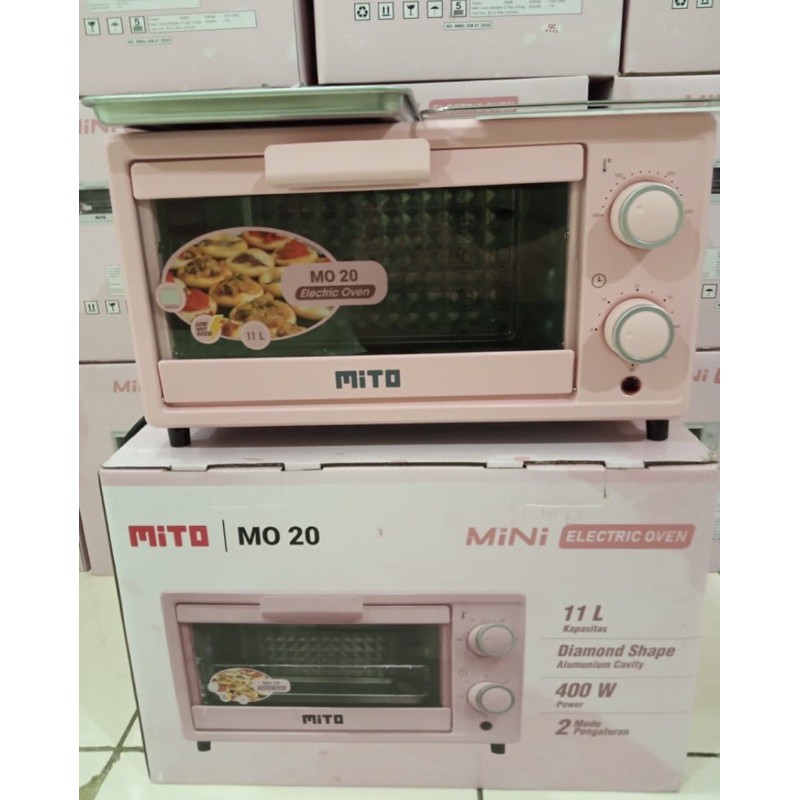 [ Mito ] Oven Listrik Mini MITO MO 20 - Low Watt ( 11 Liter )