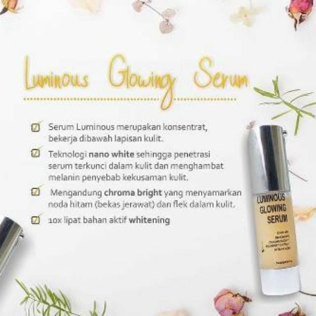 MS Glow Luminous Glowing Serum Rumah Cantik 354 Essence Serum Perawatan Melembabkan Wajah