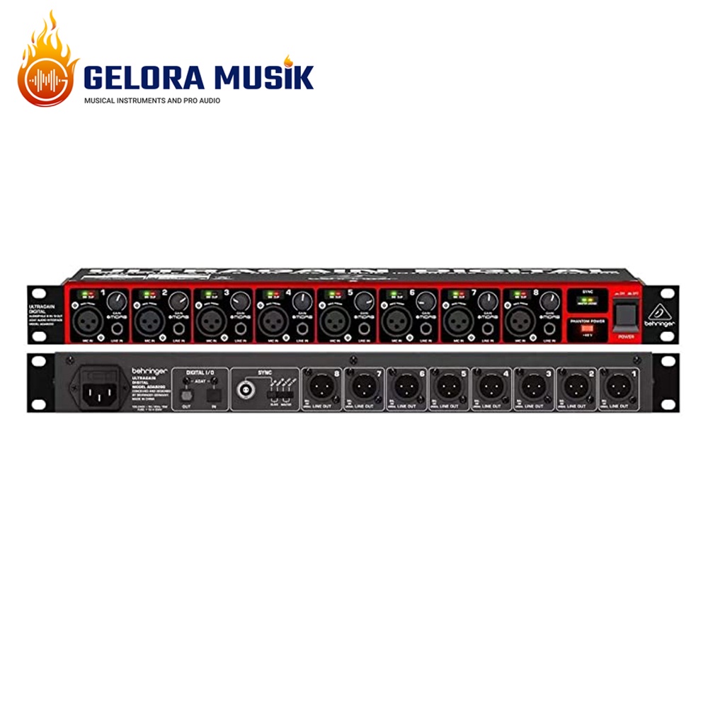 Behringer ADA8200 audio interface preamp