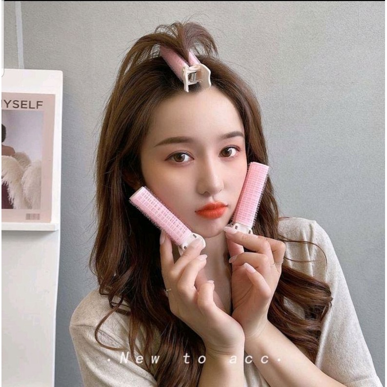 KOREAN HAIR VOLUME ROLLER/Jepit Rol Poni Rambut 2 pcs