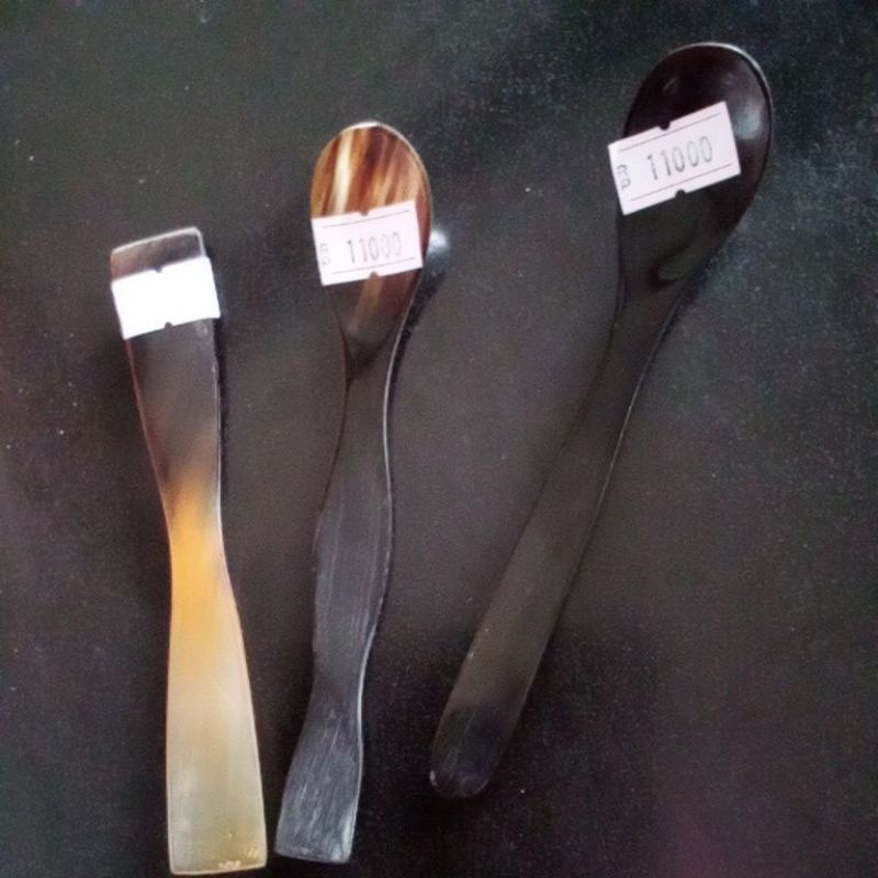 spatel spatula tanduk/sendok spatula tanduk/sendok teh tanduk/sendok obat tanduk