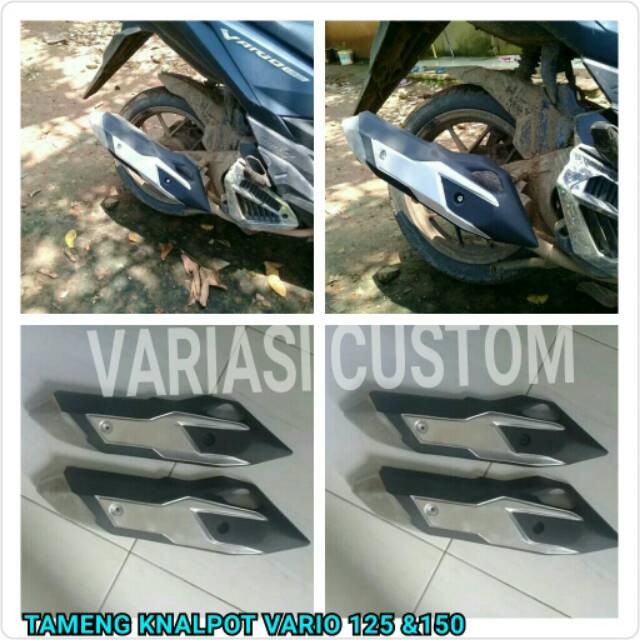 TUTUP COVER TAMENG KNALPOT VARIO  125/150 Variasi Custom 2017