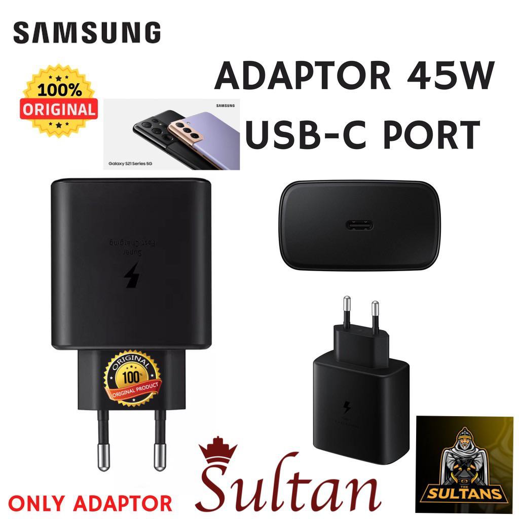 Super Fast Charging travel adaptor 45W Charger Samsung Galaxy S21 Ultra S20+ Note 10 Plus  USB-C TO C