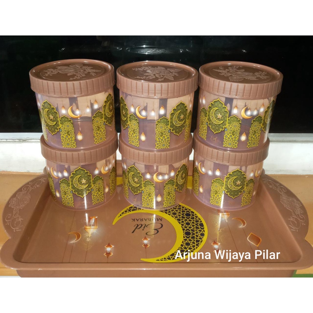 Toples kue 7 in 1, toples 6 nampan 1 +Bubblewrap