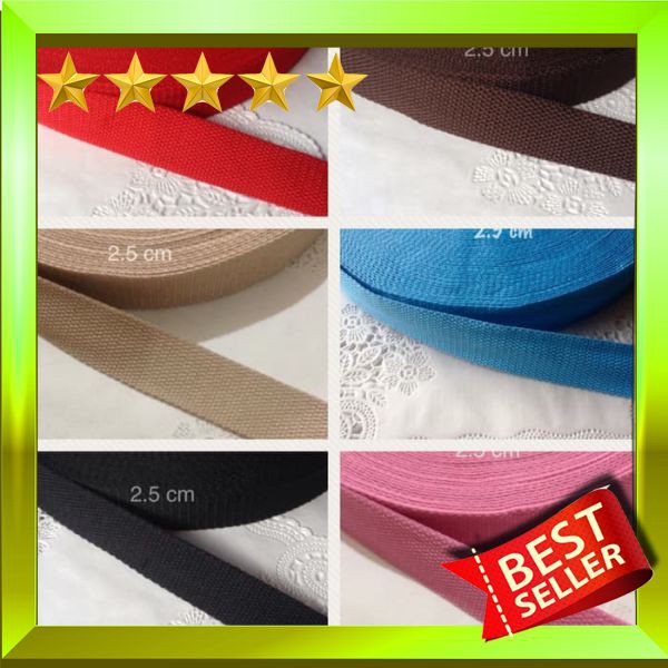 Best-Price Webbing 2.5 cm Katun Poly (Roll)