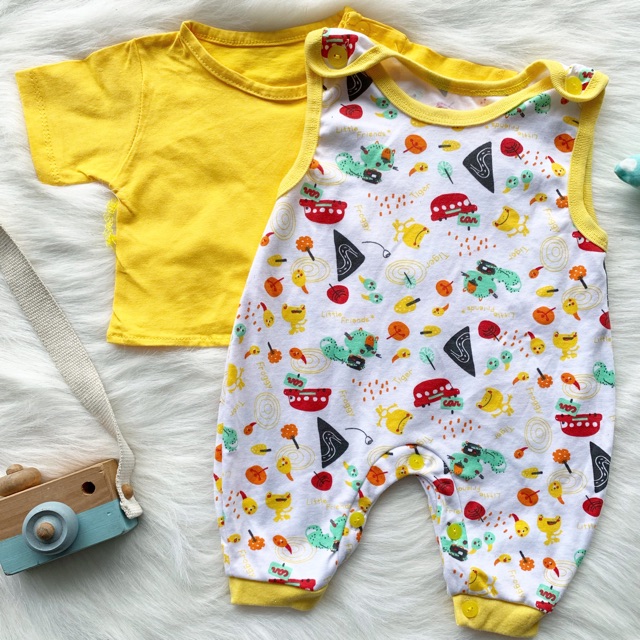 fruit / animal newborn overall jumper set bayi anak cowok libby velvet junior baby