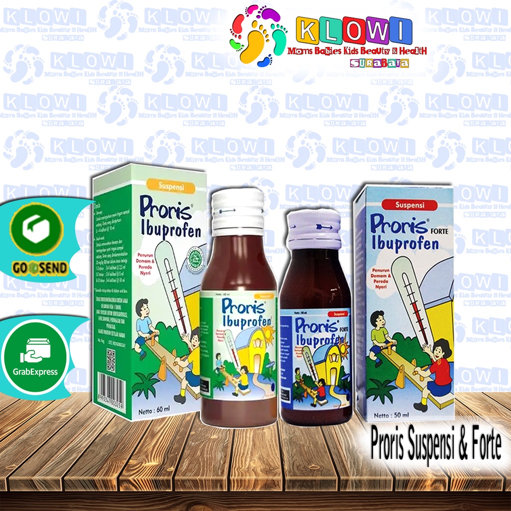 Proris Suspensi 60 ml &amp; Proris Suspensi Forte 50 ml / Penurun Panas / Proris Anak / Proris Syrup