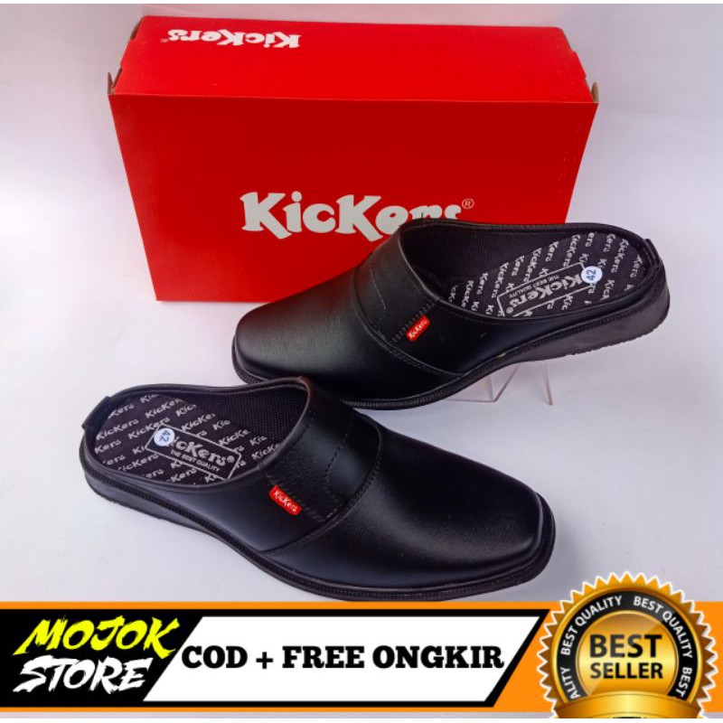 Sepatu Slop Kulit Kickers Terbaru (Bayar Ditempat)