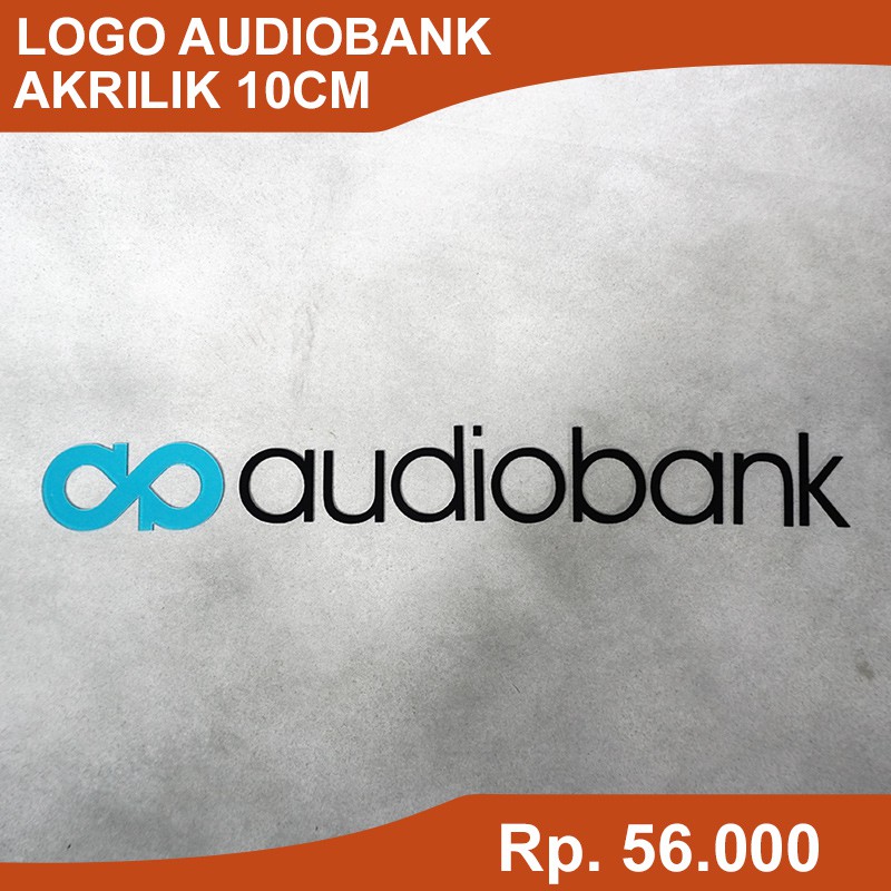 AUDIOBANK Logo Akrilik / Logo Audiobank